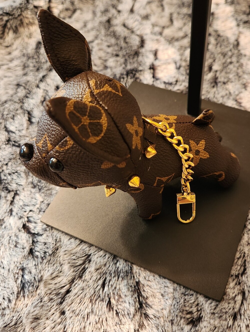 French Bulldog Bag Charm-Brown-NWOT - Picture 3 of 6